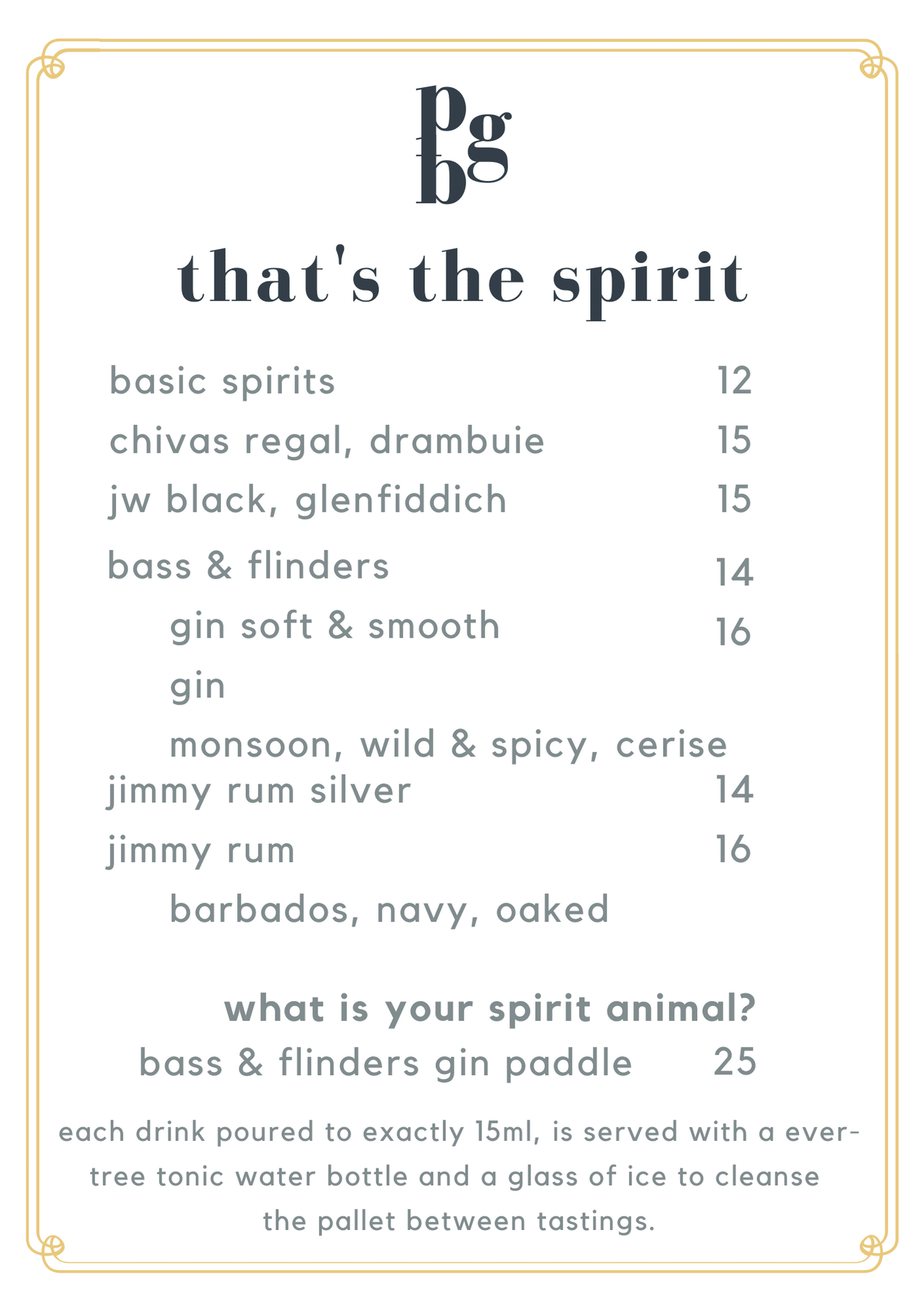 Peninsula Beer Garden Menu