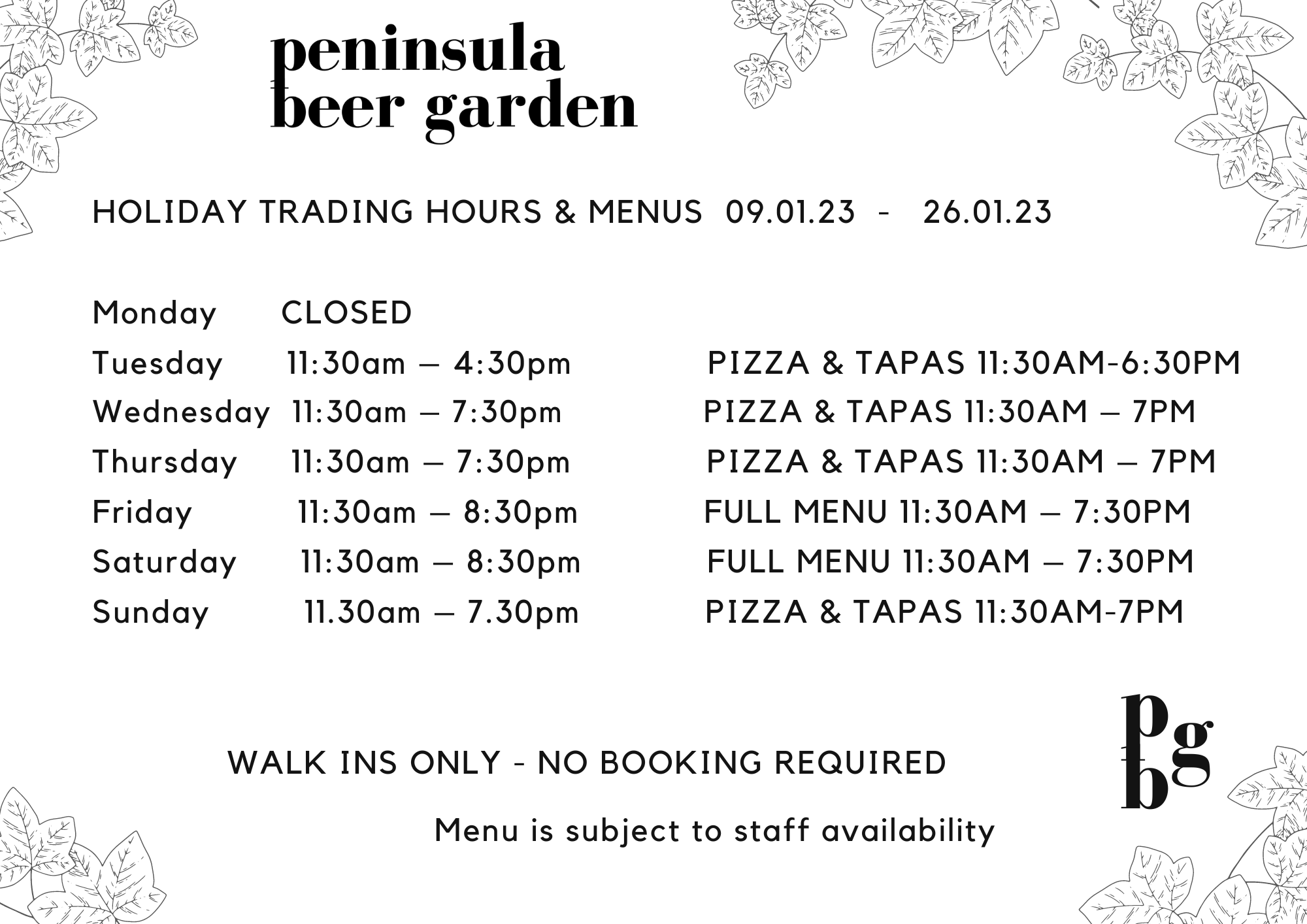 Peninsula Beer Garden Home